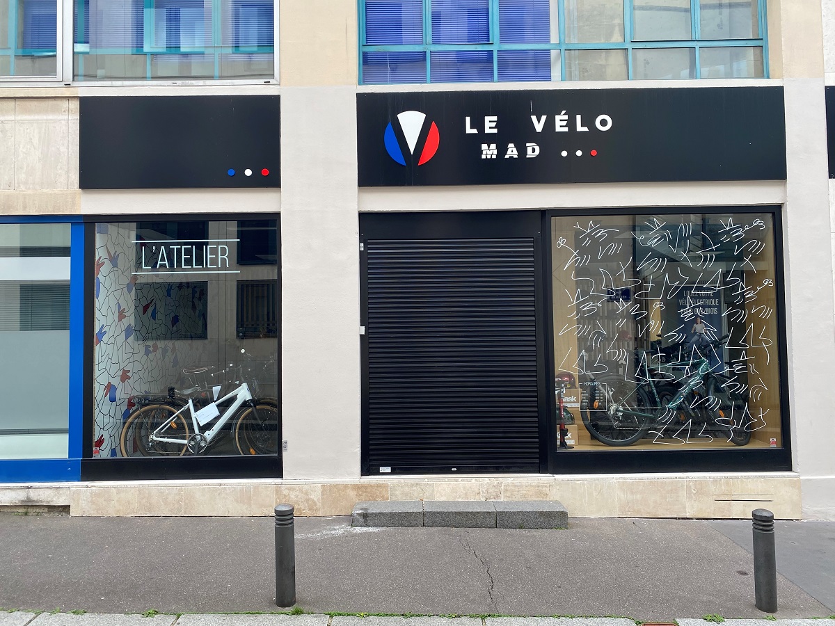 Rideau MINIMAX pour un magasin de vélos à Rouen