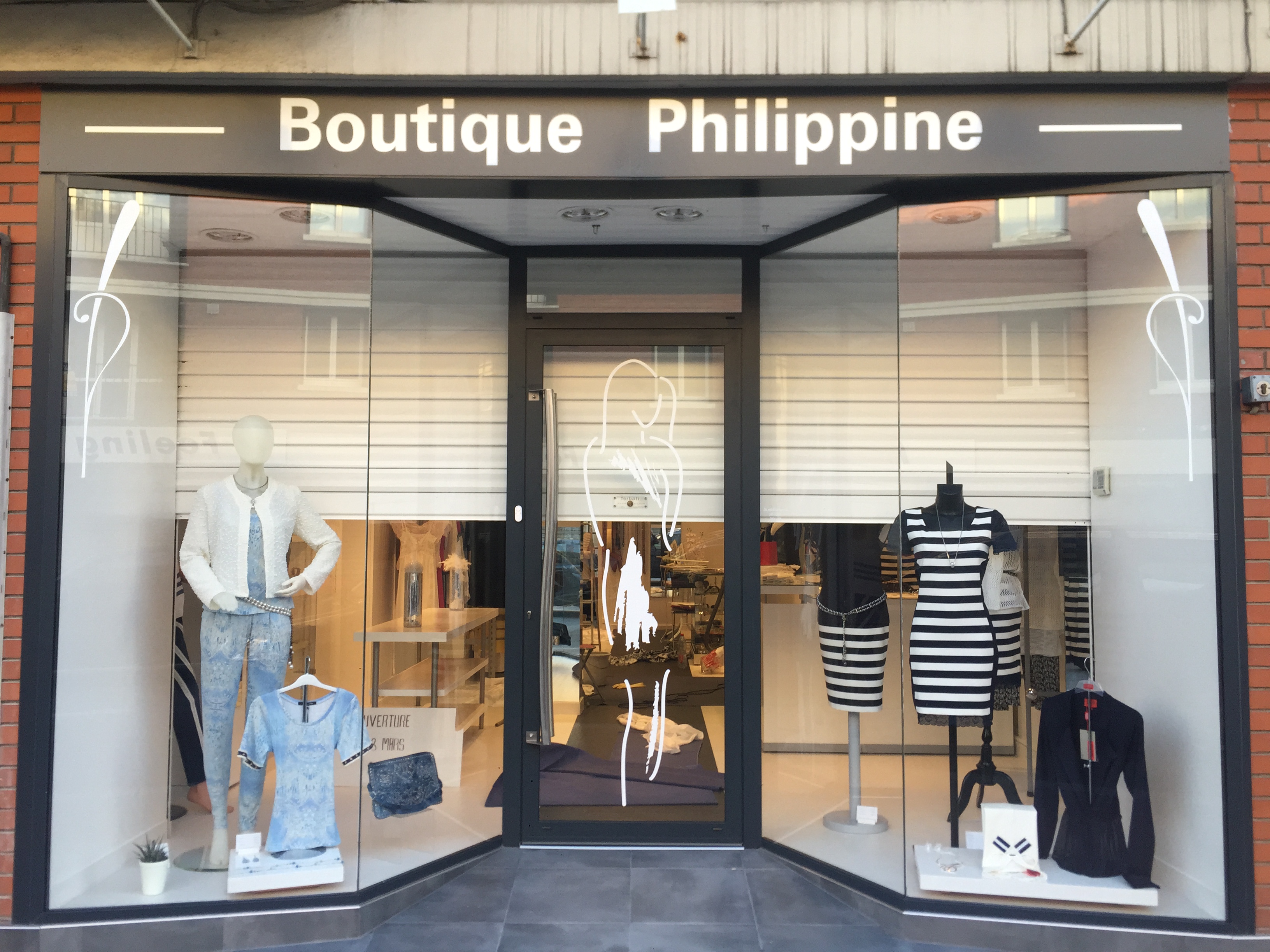 Façade de magasin BOUTIQUE PHILIPPINE à Elbeuf