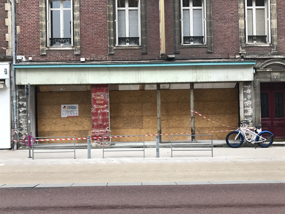 Rénovation complète de façade du magasin Cyclable à Rouen