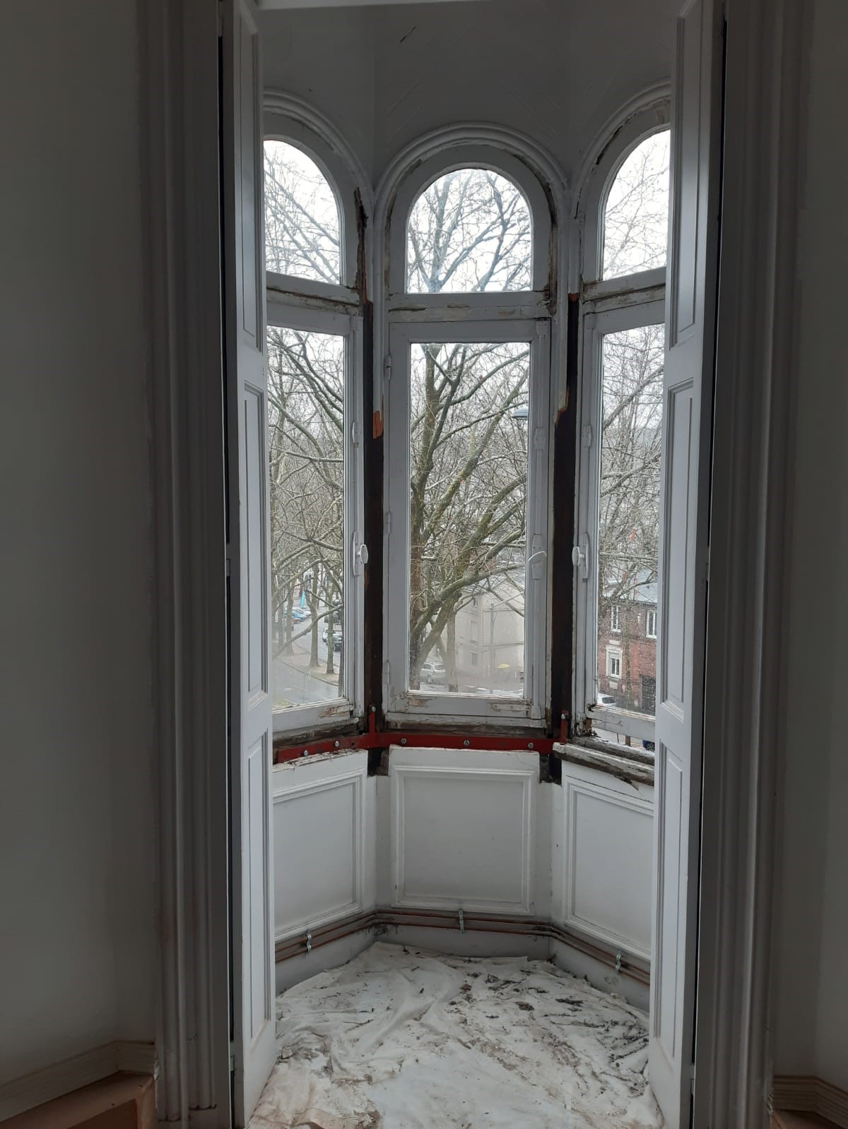 Remplacement de fenêtres anciennes cintrées bois