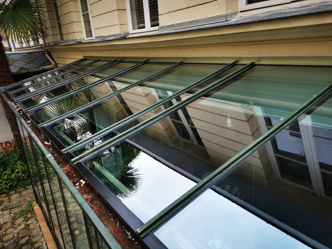 Changement d'une toiture vitrée à Rouen